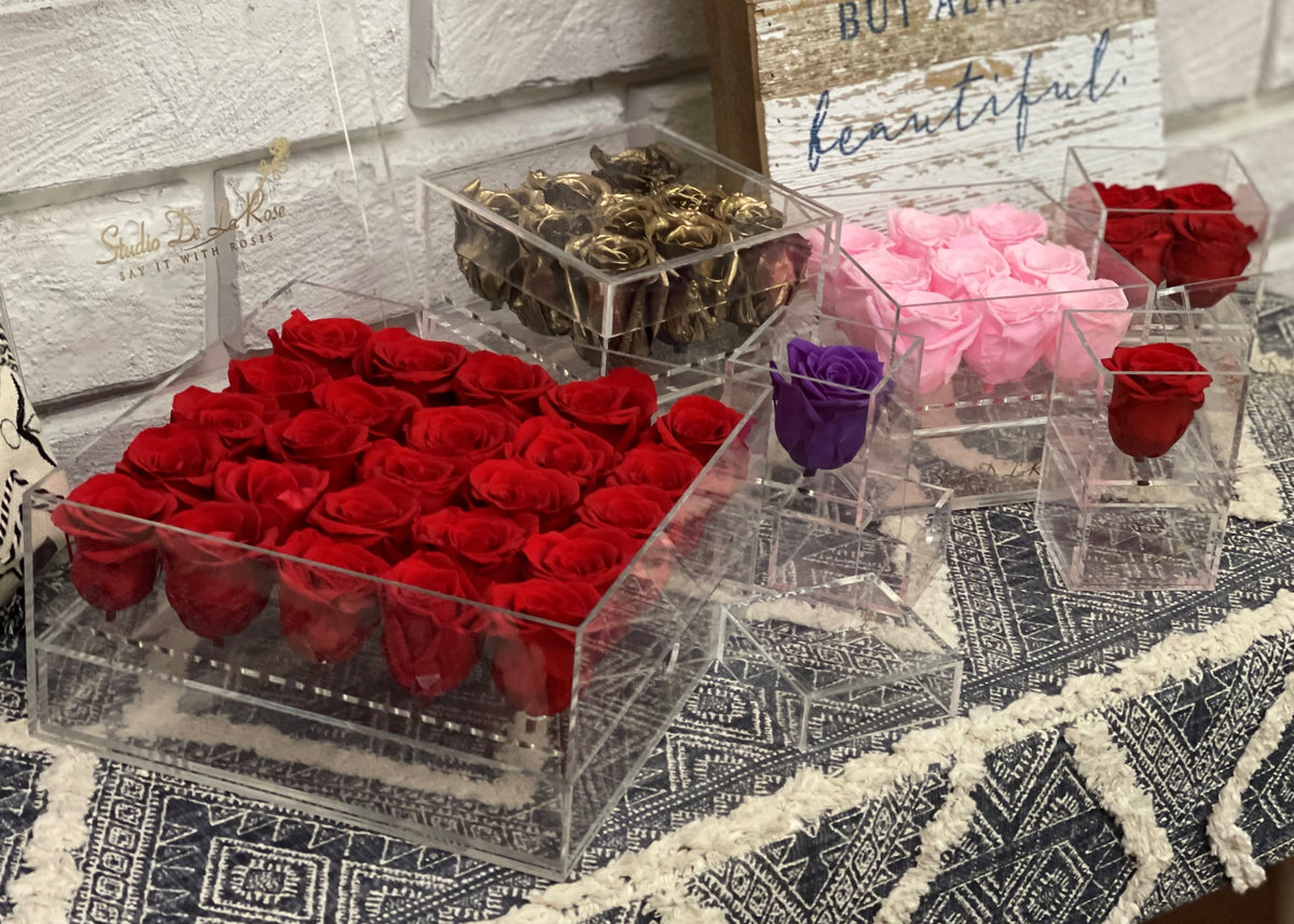 Explore Various Types Of Acrylic Roses – Studio de la rose