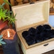 Stunning Black Eternal Roses In A Glamorous Treasure Chest Box