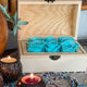 Pretty Tiffany Blue Eternal Roses In A Stylish Treasure Chest Box