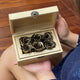 Stunning Gold Eternal Roses In A Glamorous Treasure Chest Box