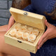 Endearing Treasure Chest Box With Vivid Ivory Roses