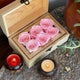 Magnificent Treasure Chest Box With Captivating Pink Roses