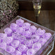 Bright Lilac Everlasting Roses | Large High-End Clear Box