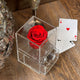 Single Ruby Red Rose | Gorgeous Acrylic Box With Drawer