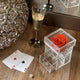 Charming Orange Rose | Premium Acrylic Box With Drawer