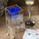 Elegant  Royal Blue Rose | Premium Acrylic Box With Drawer
