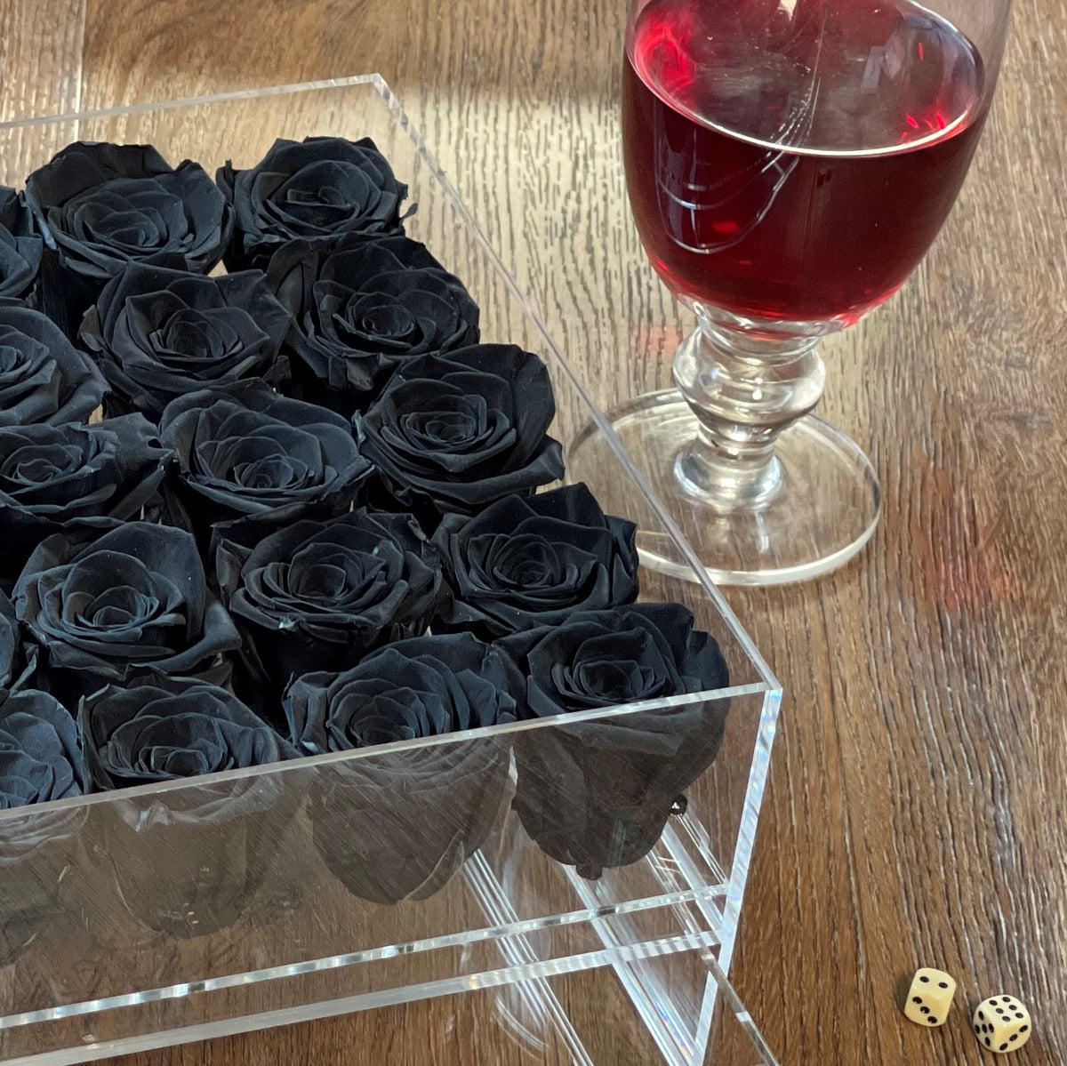 Large Premium Box Drawer | Luxurious Black Roses – Studio de la rose