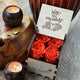 Premium Long-Lasting Orange Roses | Gorgeous Memento Wooden Box