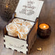 A Luxury Gift With Alluring Cream Roses | Captivating Wooden Box
