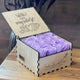 Opulent Forever Purple Roses | Contemporary Keepsake Box