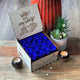 Ultimate Hand-carved Premium Gift Box | Royal Blue Roses