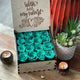 Bright Tiffany Blue Roses | Exquiste Wooden Box