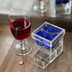 Miniture Clear Box | Vibrant Royal Blue Roses