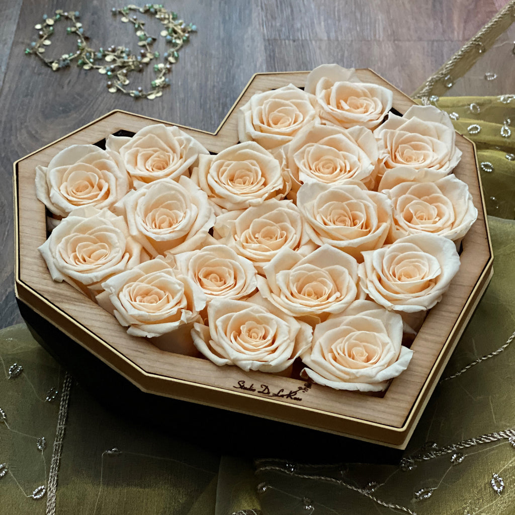 Heart Shaped Ivory Box L