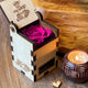 Enchanting Preserved Hot Pink Rose | Forever Keepsake Wooden Box