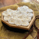 Unforgettable Preserved White Roses - Large Black Diamond Heart Box